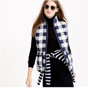 J. Crew Excursion Quilted Vest in Buffalo Plaid Check Size medium